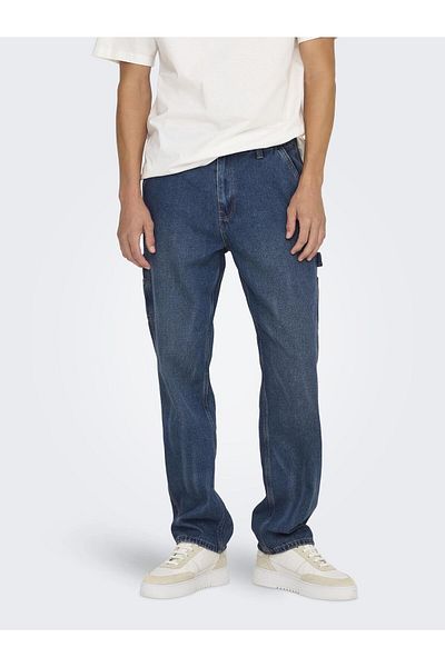 Only & Sons Normal geschnitten jeans ONSEDGE Mittlere Taille Gerade geschnitten Jeans