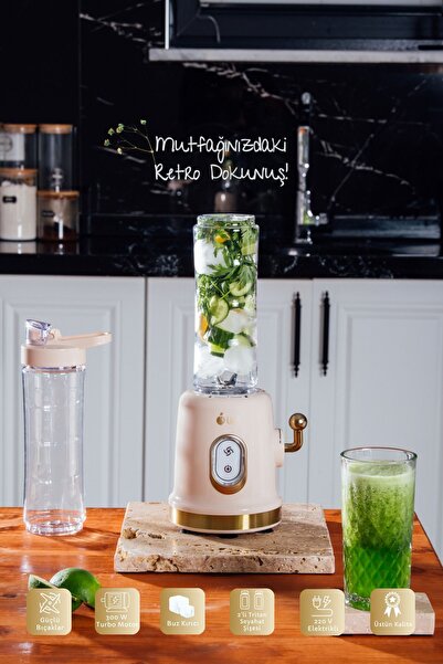 Liçi Smoothie Blender Öğütücü Fonksiyonlu Çift Şişeli Smothie Blender Lc-sbl01