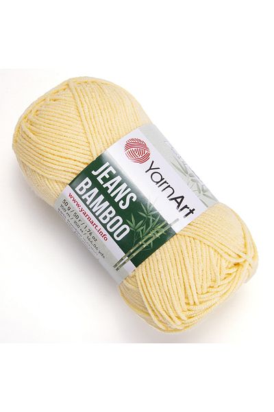 Yarnart Yarn Art Jeans Bamboo Νήμα Χειροτεχνίας, κίτρινο-105