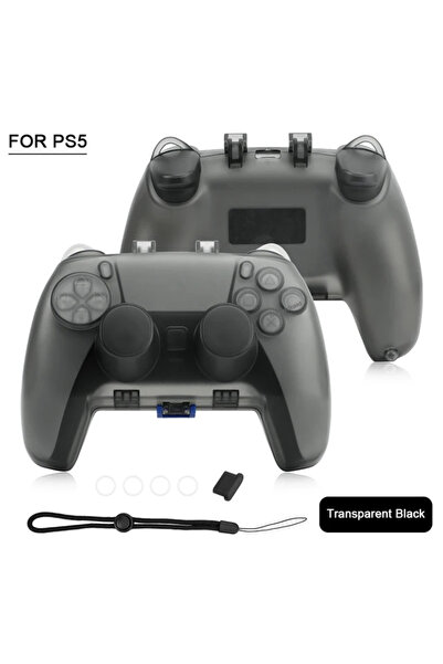 Choice حافظة Fo P5 TRN سوداء شفافة بمقبض لجهاز تحكم XBOX Series S X حافظة تخز...