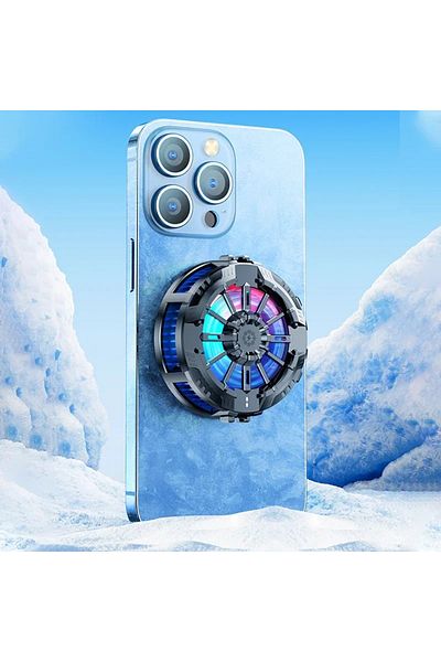 Choice Black Cooling Magnetic Wireless Chargers Universal Mobile Phone Radiator Back Clip Fan for IPhone 15