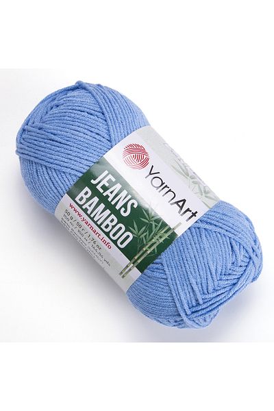 Yarnart Yarn Art Jeans Bamboo Κλωστή Πλεξίματος, μπλε-122