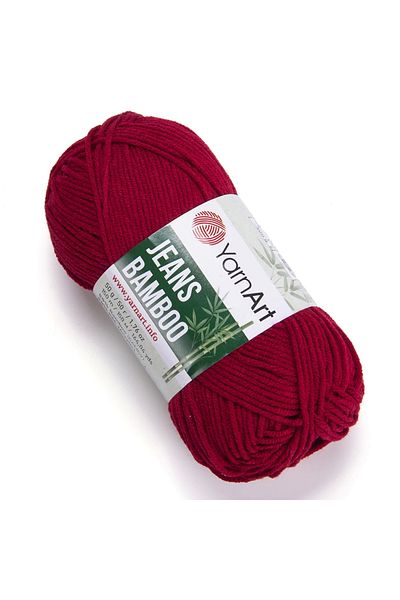 Yarnart Yarn Art Jeans - Dark Red Bamboo Knitting String, 145