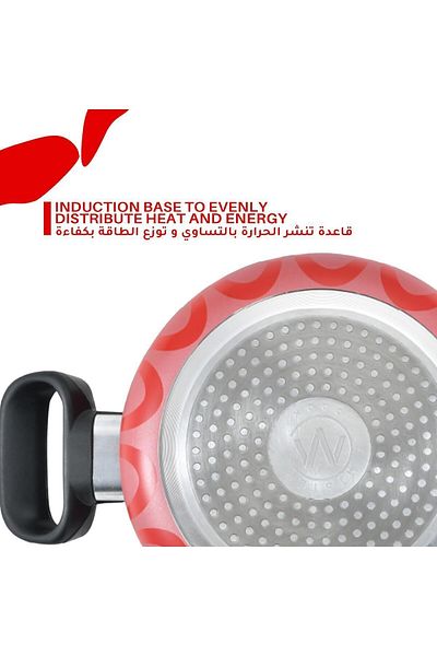 MISTERCOOK Casserole With Stainless Steel Cover, Size 22cm, Easy To Clean, And Dishwasher Safe.