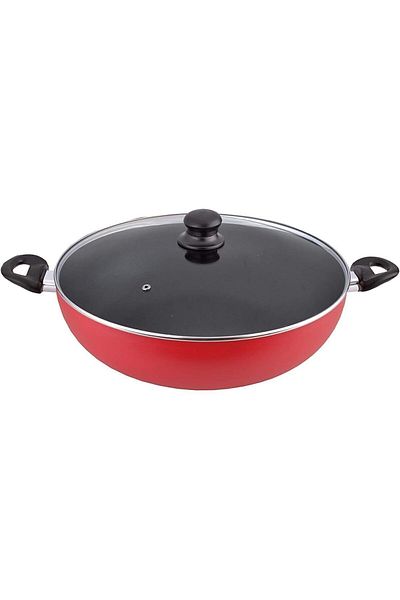 MISTERCOOK Mister Cook Non-Stick Deep Wok Pan with Cover 34 cm.