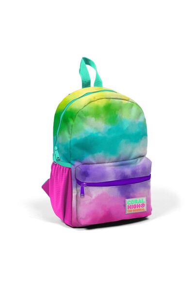 Coral High Minik Yuva Sırt Çantası Renkli Batik Desenli Iki Bölmeli 23539
