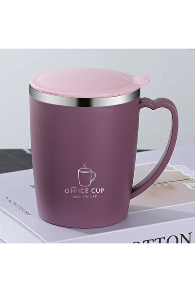 Choice 350ml PURPLE 350ml Thermos Mug 304 Stainless Steel Coffee Cup With Handle Leak-Proof Vacuum Flask In