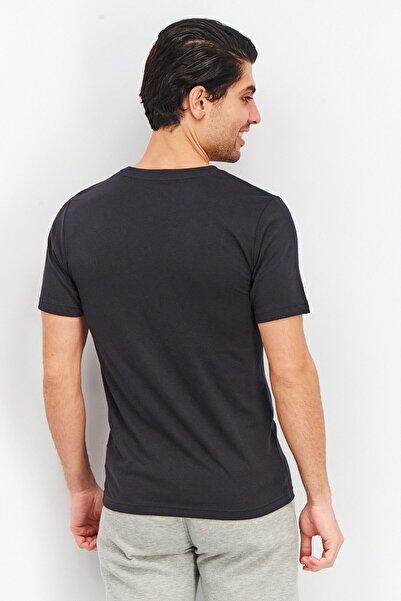 New Balance Men Regular Fit Short Sleeves Logo Tee, Black