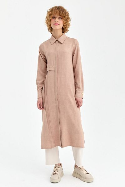 Esswaap Camel Long Savior Tunic - Άνετο ύφασμα Eco