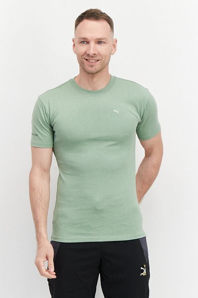 Puma Men Sportswear Fit Embroidered Logo Outdoor T-Shirts, Sage Green
