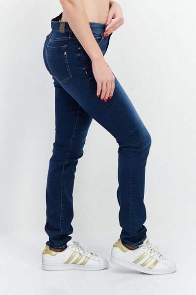 Replay Women Slim Fit Wash Stretchable Denim, Dark Indigo