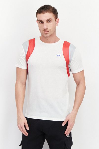 Asics Men Sportswear Fit Outdoor T-shirt, Cream Combo