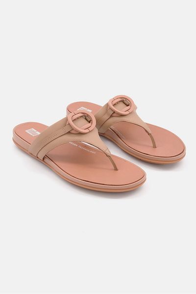 Fitflop Women Gracie Rubber-circlet Slip On Flats, Tan