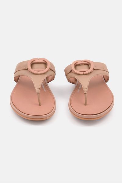 Fitflop Women Gracie Rubber-circlet Slip On Flats, Tan