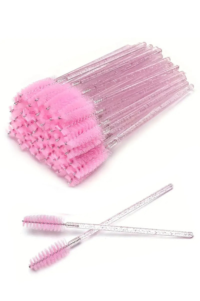 Master Lashes 5'li Kaş Ve Kirpik Tarama Fırçası 5 Adet Şeffaf Pembe