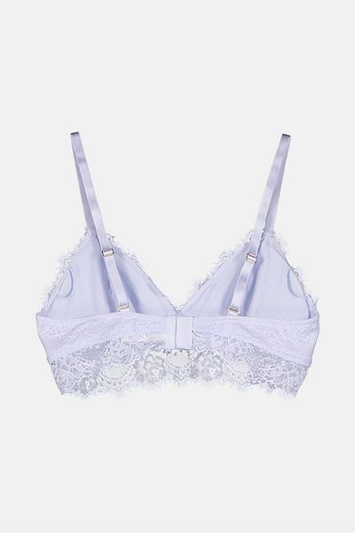 Tchibo Women Soft Cup Lace Bra, Ice Blue