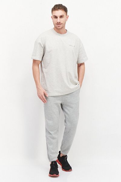 New Balance Men Sportswear Fit Short Sleeve Outdoor T-shirt, Grey Combo