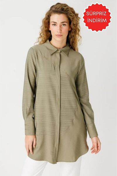 Esswaap Υφασμάτινο τουνίκ Khaki Cupra