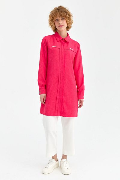 Esswaap Fuchsia Tunic - Accessory Detailed