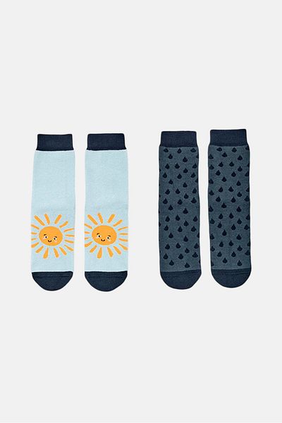 Tchibo Kids Boy 2 Pair Socks, Light Blue