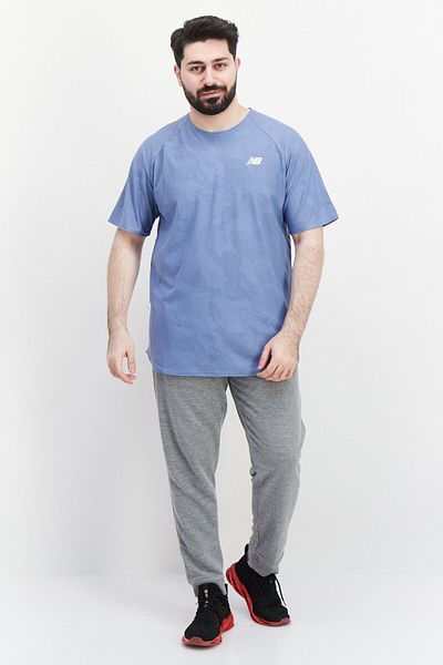 New Balance Men Sportswear Fit Training T-shirt, Sage Blue