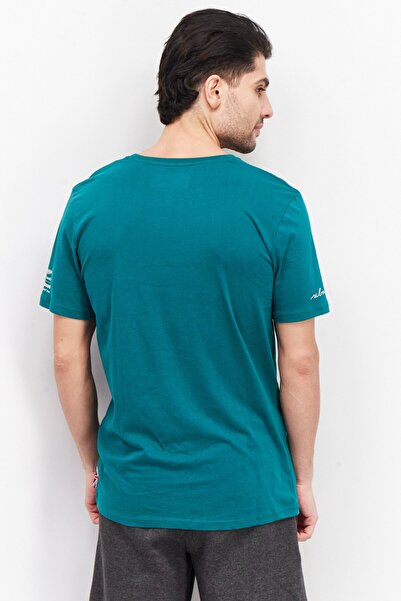 Aston Martin Men Sportswear Fit Short Sleeve Brand Logo T-Shirt, Green
