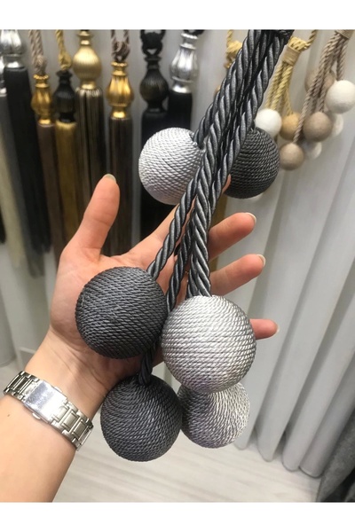 NİVEMESHOME Nivemeshome Gri-gümüş Sarım 6 Toplu Tavan Toplama Braçol