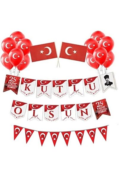 DÜVENCİ TİCARET Ειδικό σετ διακόσμησης 29 Οκτωβρίου - Προϊόντα σημαιών και δι...