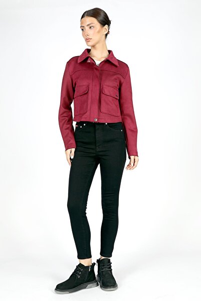 Lee Cooper Normal Waist Normal Leg Super Skinny Dark Gray Women's Denim Pants 251 Lcf 121002 Jaycee N