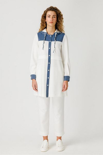 Esswaap Indigo Oysh Fabric - Ρούχα με λεπτομέρεια με κουκούλα