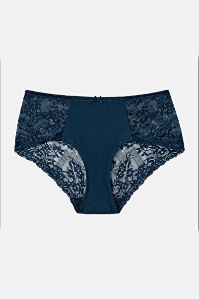 Tchibo Women Hipster Lace Panty, Dark Teal Blue