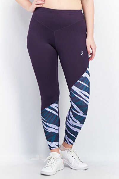 Asics Women Sportswear Fit Brand Logo Running Tights, Purple