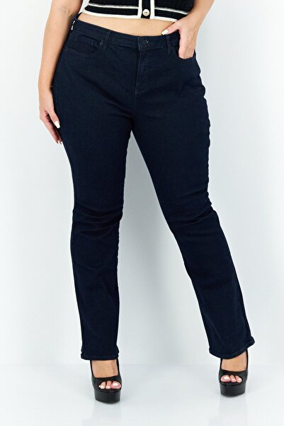 NYDJ Women Bootcut High Rise Stretchable Jeans, Navy Denim