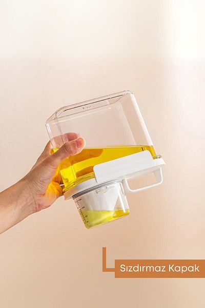 GRİMOR Life 1 Piece Leak Proof Storage Food Pulses Storage Container - Tea Coffee Storage Box 1100 ml
