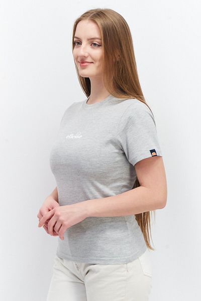 Ellesse Women Round Neck Short Sleeves Brand Logo T-shirt, Grey