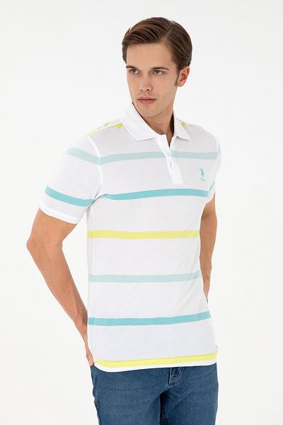 U.S. Polo Assn. Tricou oversize pentru bărbați, cu decolteu, mentă 50281839 -vr090