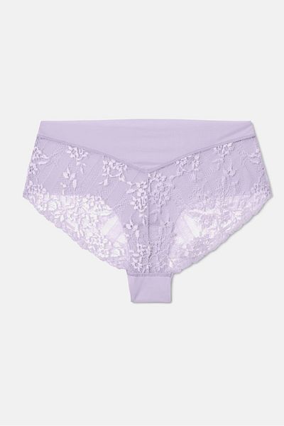 Tchibo Women 2 Pcs Brazilian Lace Panties, Purple