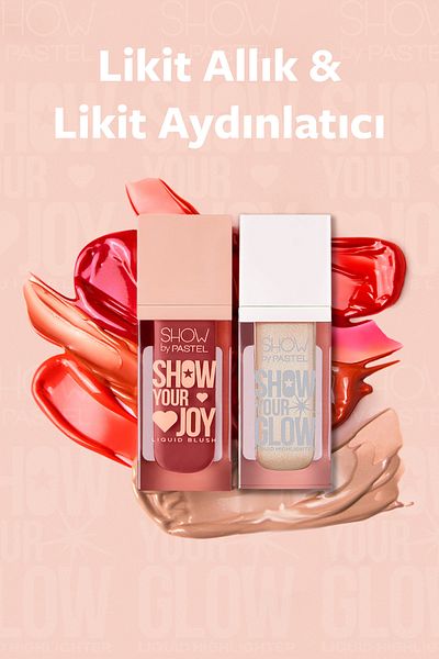 Show by Pastel Mix & Match Pastel Show - Glow Liquid Highlighter 72 & Joy Liquid Blush 55