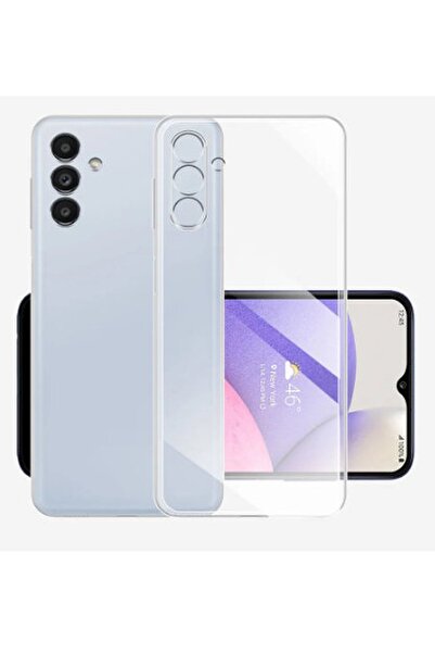 Evax (TIPALI ŞEFFAF) Samsung A14 Kamera Koruyuculu Şarj Yeri Tıpalı Yumuşak Ş...