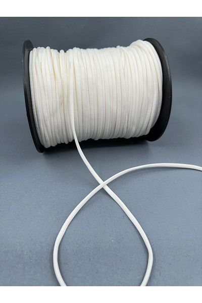 paşateks since 1995 şekil 5 mm Satén Cord - 5 Meters Ecru