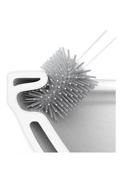 JASPER Ft-406 Black Antibacterial Silicone Toilet Brush Set