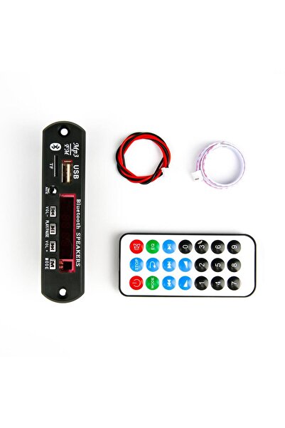 TLS Robotik Bluetooth MP3 Çözücü Modülü (SD Kart, USB 2.0, FM Radyo, Kumanda)