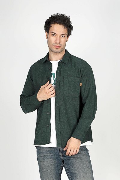 Lee Cooper Harold Men's Woven U.Sleeve Emerald Shirt