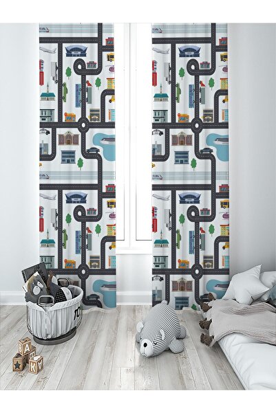 MEKTA HOME Детска стая City Двукрилна завеса Mkt-231