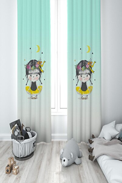 MEKTA HOME Camera Bebelușii și Copiilor Fată Drăguță Două Aripi Fundal Cortin...