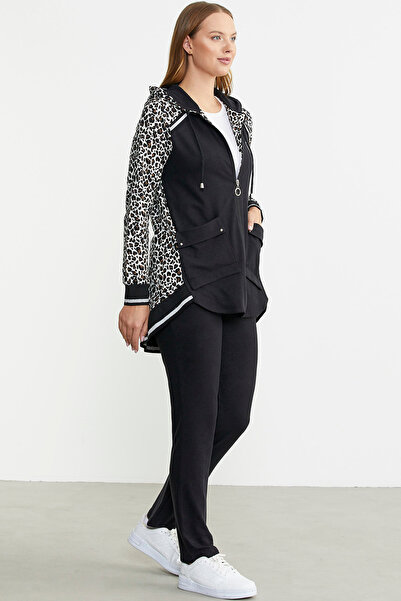 Sementa Άνετο κοστούμι με λευκό λεοπάρ σχέδιο