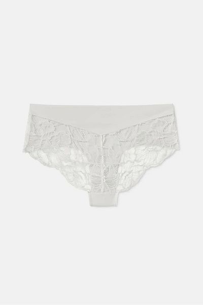 Tchibo Women 2 Magic Cut Brazil Slips, White
