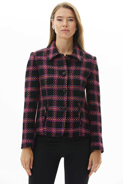 Selen Giyim Bebe Yaka Ekose Ceket