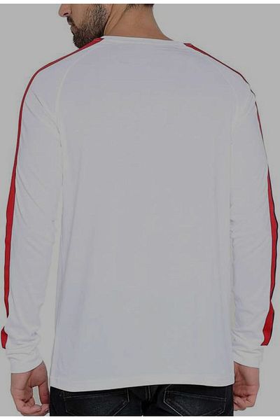 ARDSU Men's Sweatshirt White, Chest Wide 62 Cm, Height 76 Cm,