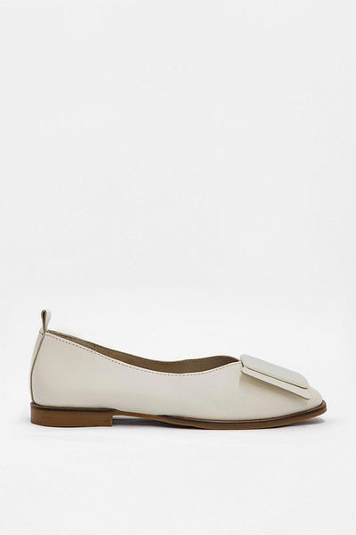 NILUFARR Rilinda Beige Women's Ballerinas - Genuine Leather